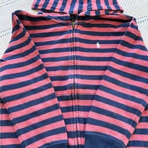 Polo by Ralph Lauren Pink and Blue Striped Kids Sweater